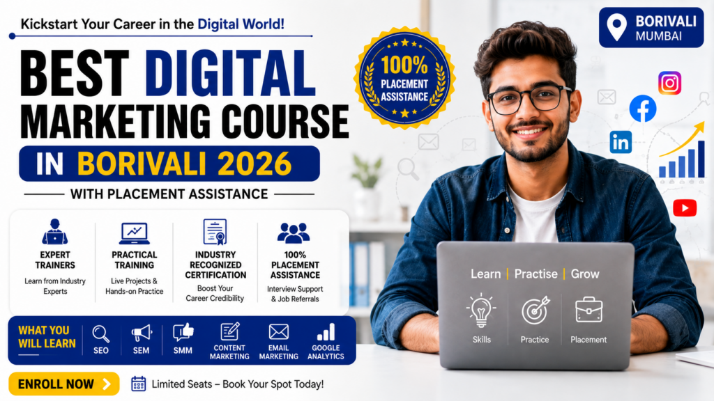 Best Digital Marketing Courses in Borivali 2026 with Placement