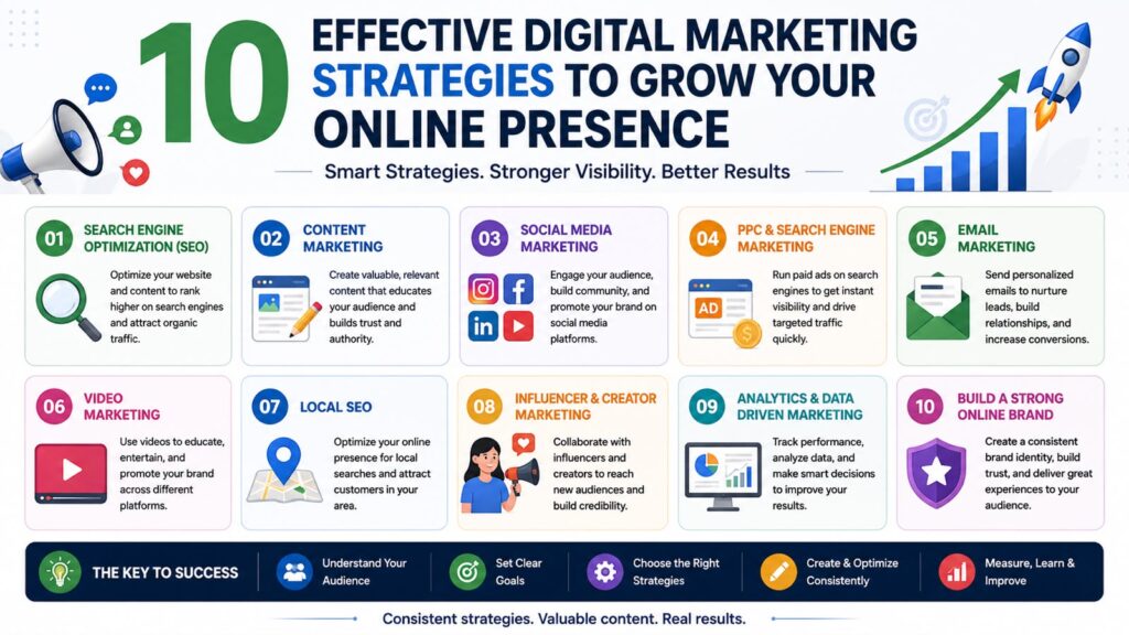 Effective Digital Marketing Strategies to Grow Your Online Presence